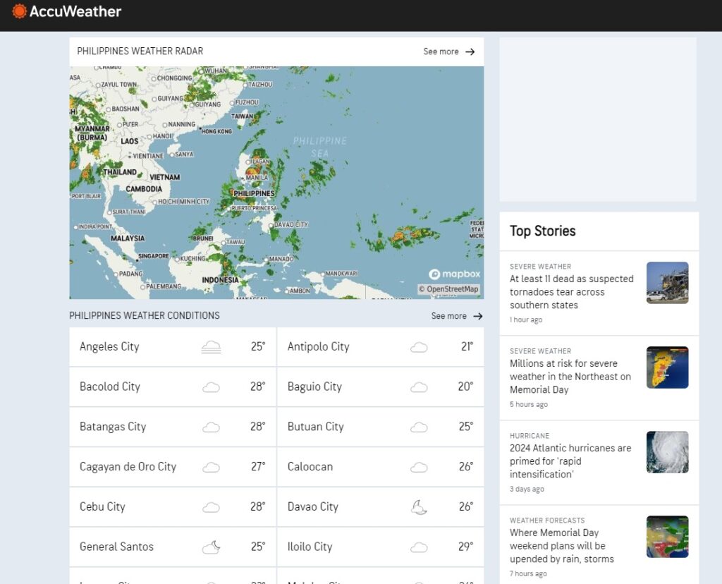 AccuWeather Website